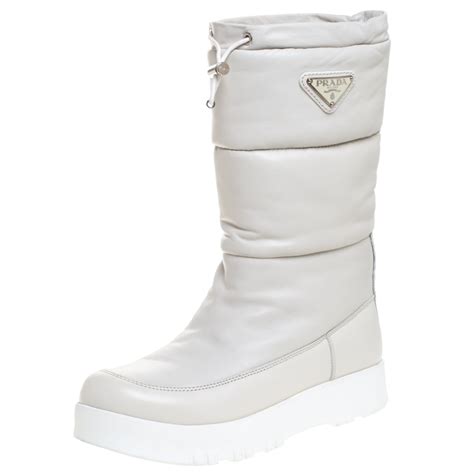 prada snowboot|prada boots with pouch white.